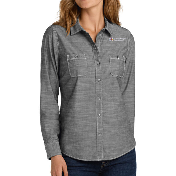 Name - Women's Slub Chambray Shirt Thumbnail