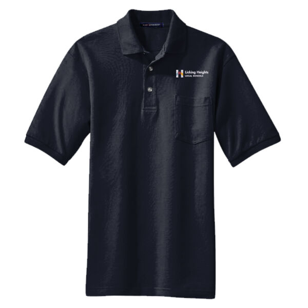 Name - Heavyweight Cotton Pique Polo with Pocket Thumbnail
